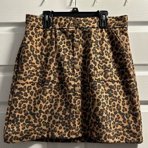 Leopard Print Skirt